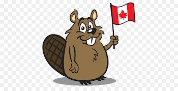 Canada North American beaver Clip art - Flag beavers 