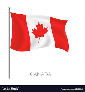 canada waiving 3d fly flag