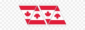 Canadian Flag Maple Leaf Bunting - Canadian Flag Triangle Fold