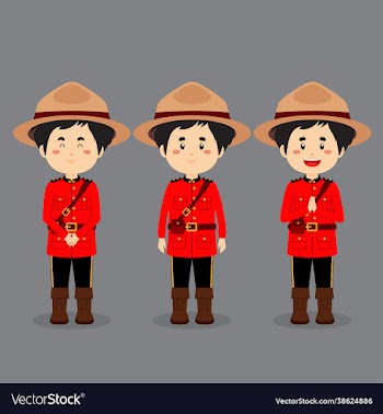 canadians character with various expression
