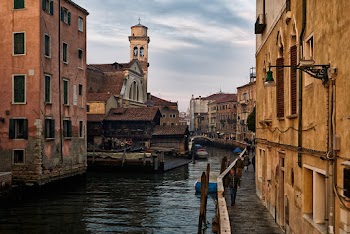 Canal Between Buildings
