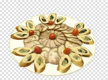 Canapxe9 Zakuski Hors doeuvre Ham, Smoked meat sauce cool big fight transparent background PNG clipart