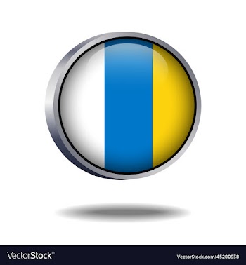 canary islands flag button