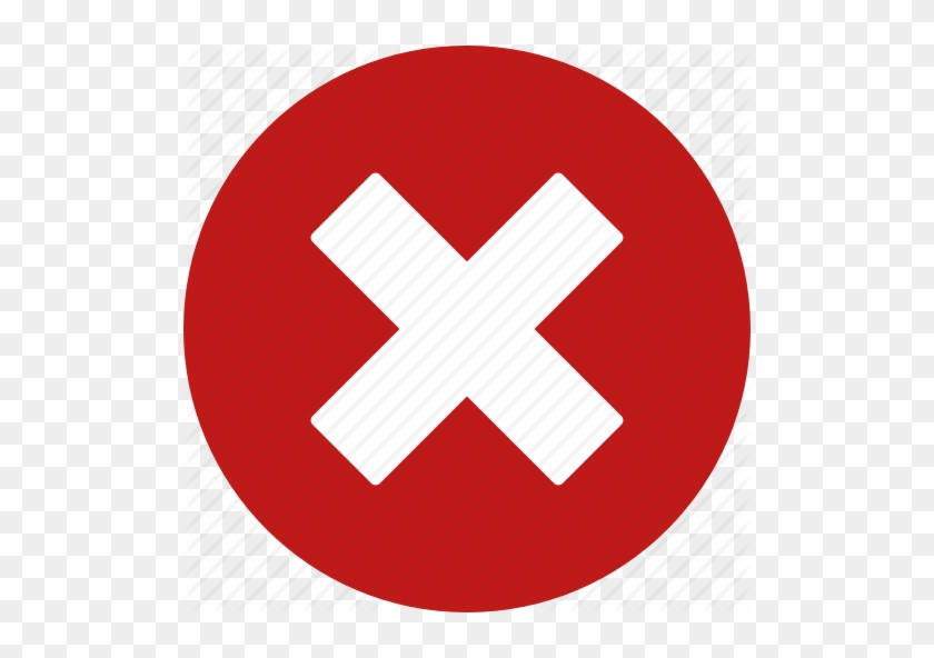 Cancel, Close, Delete, Eraser, Exit, Remove, Trash - X In Red Circle