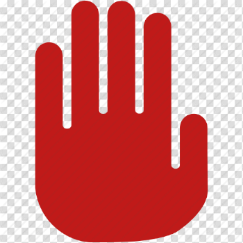 Cancel, danger, error, forbidden, red hand, stop signal, terminate ...