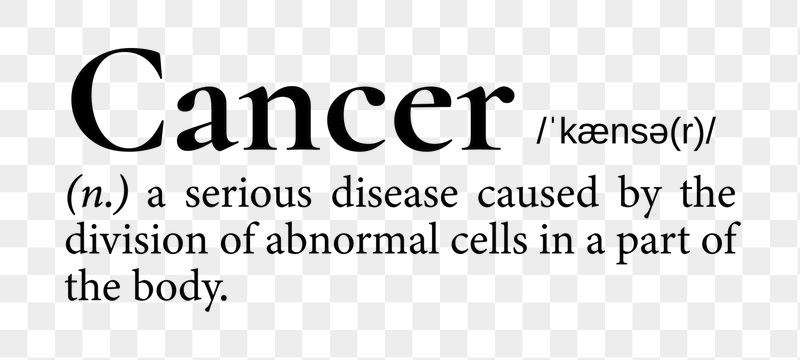 Cancer png dictionary word sticker, | Free PNG - rawpixel