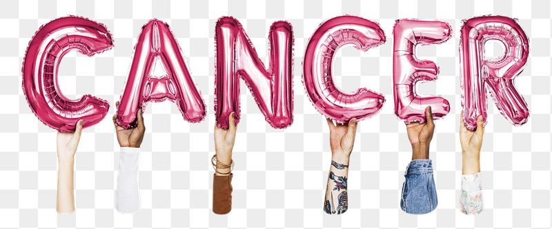 Cancer png, letter foil balloon, | Free PNG - rawpixel