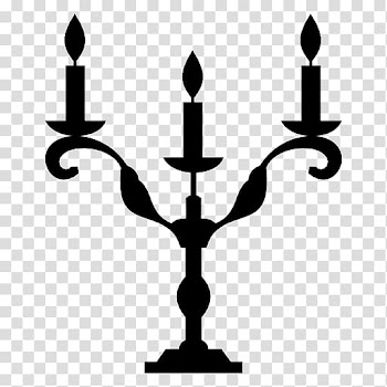 Candelabra Candle Hanukkah Menorah Halloween, candel transparent background PNG clipart
