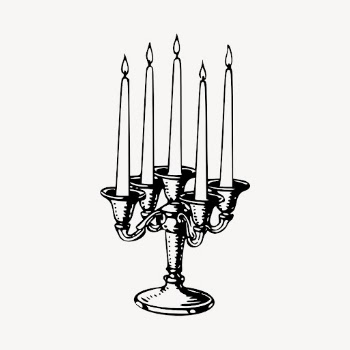 Candelabra clipart, vintage centerpiece illustration | Free Vector - rawpixel