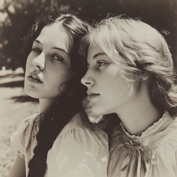 Candid Close-Up of Actresses on Set of Picnic at Hanging Rock