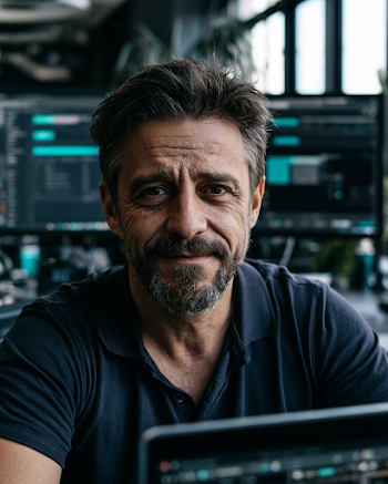 Candid Portrait of a Brazilian Small Business Owner in Modern Office