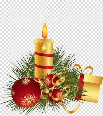 Candle and baubles illustration, The Christmas Candle David Richmond Film, Christmas Candle Decoration transparent background PNG clipart
