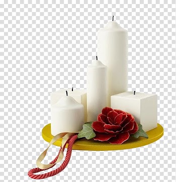 Candle Christmas ornament, Christmas candles transparent background PNG clipart