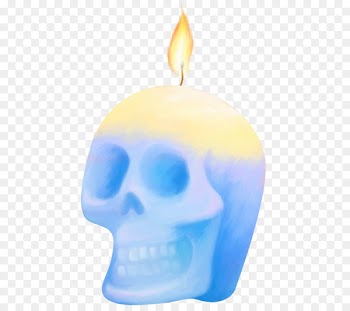 Candle Flame Clip art - Skull Candle 