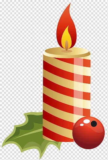 Candle illustration, Christmas Public holiday Tradition 25 December, Red Christmas Candle transparent background PNG clipart
