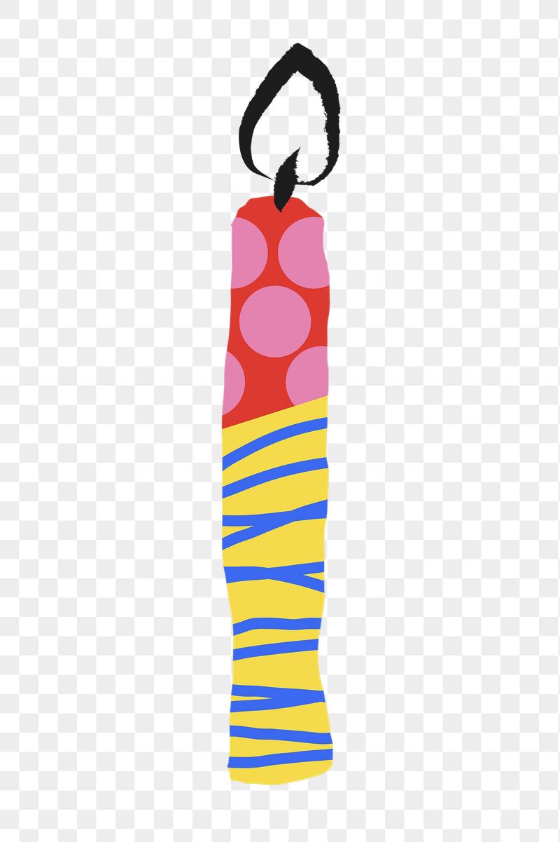 Candle png sticker, funky doodle, | Free PNG Illustration - rawpixel