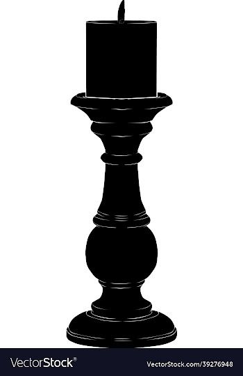 candle silhouette