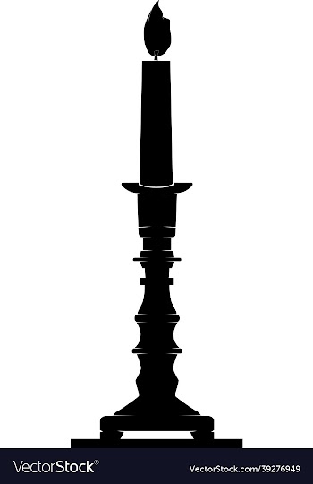 candle silhouette