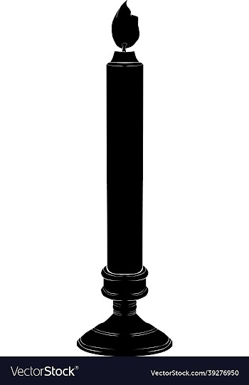 candle silhouette