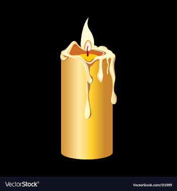 Candle vector image