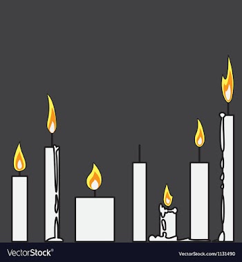 Candle vector image