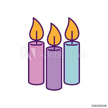 Candles icons design
