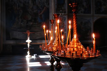 Candles in church