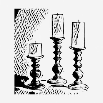 Candlestick holder clipart, decoration vintage | Free Vector - rawpixel