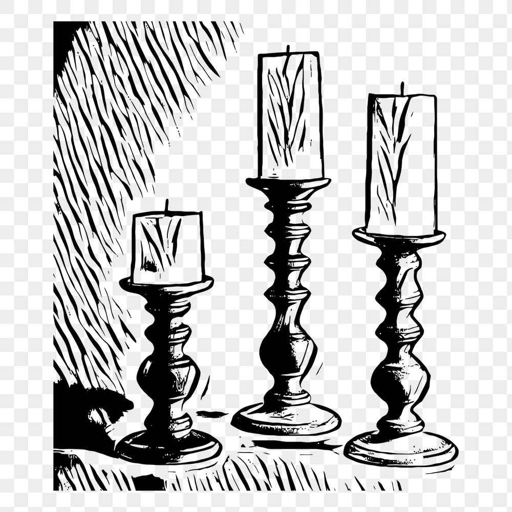 Candlestick holder png sticker, vintage | Free PNG - rawpixel
