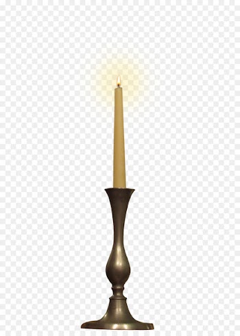 Candlestick Light - White candle 