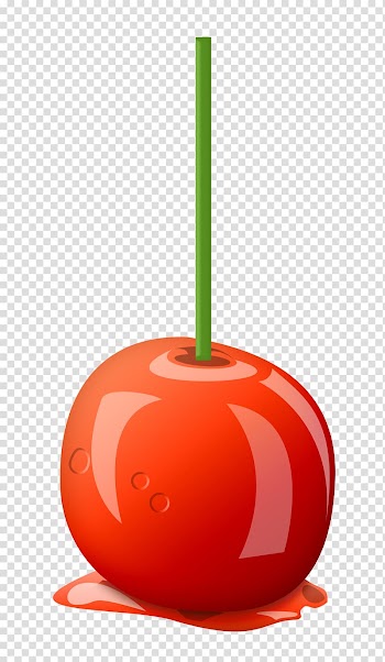 Candy apple Candy cane Dessert, Candy apple transparent background PNG clipart