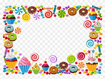 Candy Cane Bonbon Gummy Bear - Candy Border