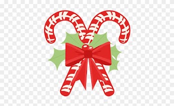 Candy Cane Border Clip Art Image - Candy Canes Transparent Background