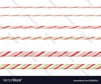 Candy Cane Borders3 vector image