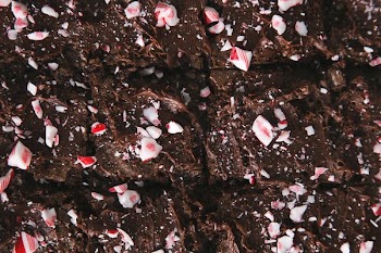 Candy Cane Brownie Close Up