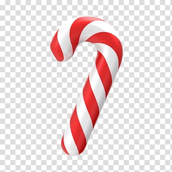 Candy cane Christmas Illustration, Christmas candy transparent background PNG clipart