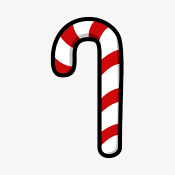 Candy cane clipart illustration psd. | Free PSD - rawpixel