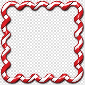 Candy Cane Frame , yellow and white candy cane transparent background PNG clipart