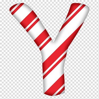 Candy cane Letter Alphabet Santa Claus Christmas, LETTER D transparent background PNG clipart