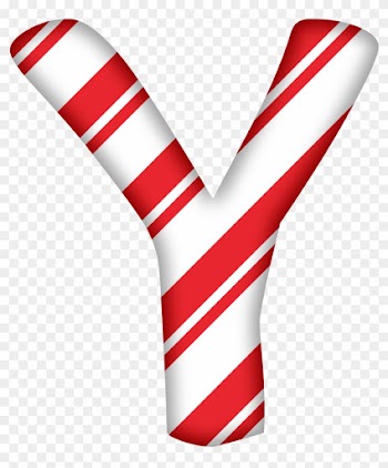 Candy Cane Letter Alphabet Santa Claus Christmas - Santa Claus