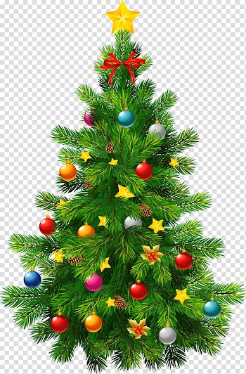 Candy cane Santa Claus Christmas tree, Christmas Tree transparent background PNG clipart