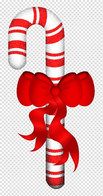 Candy Canes Christmas , white and red candy cane transparent background PNG clipart