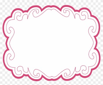 Candy Clipart - Moldura Arabesco Rosa Png