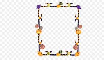 Candy corn Candy cane Borders and Frames Picture Frames Halloween - borders 