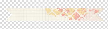 Candy Girl Elements, peach color and yellow floral ribbon transparent background PNG clipart
