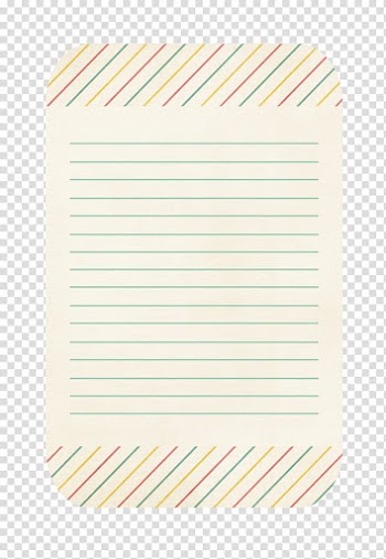 Candy Girl Journal Cards, green lined paper transparent background PNG clipart