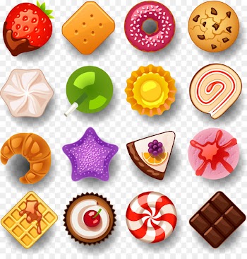 Candy Lollipop Food - Colored candy chocolate cookies dessert 