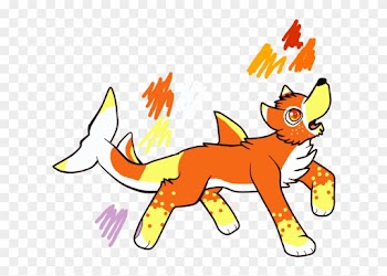 Candycorn Shark Wolf By Fluffy Furry Fun - Gray Wolf