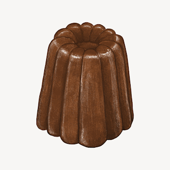 Canele, French pastry dessert illustration | Free Photo Illustration - rawpixel