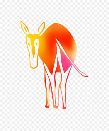 Canidae Deer Dog Illustration Clip art -  